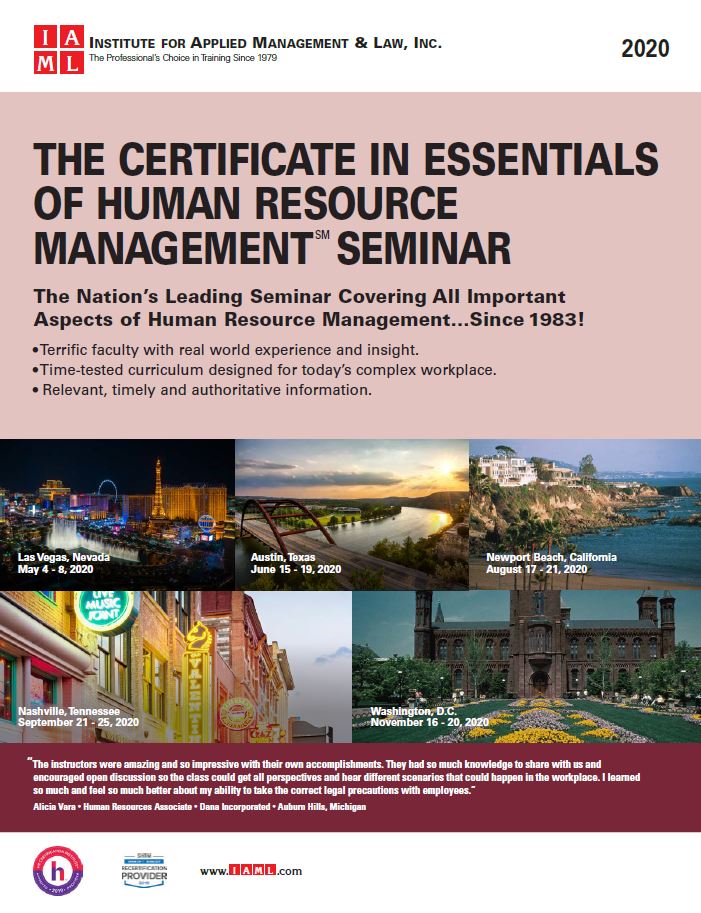 human resource management certificate bcit