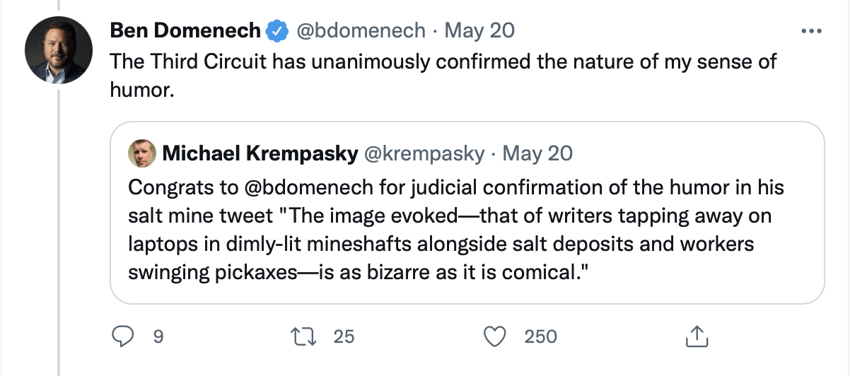 Mr. Domenech’s Twitter feed