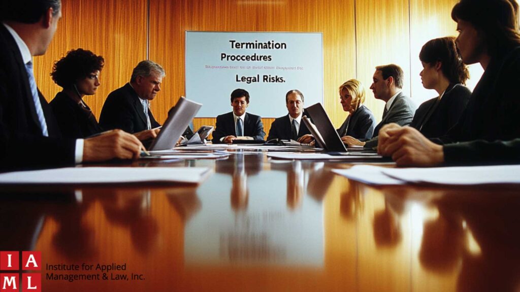 An image showing a group of business professionals and lawyers strategizing around a table.