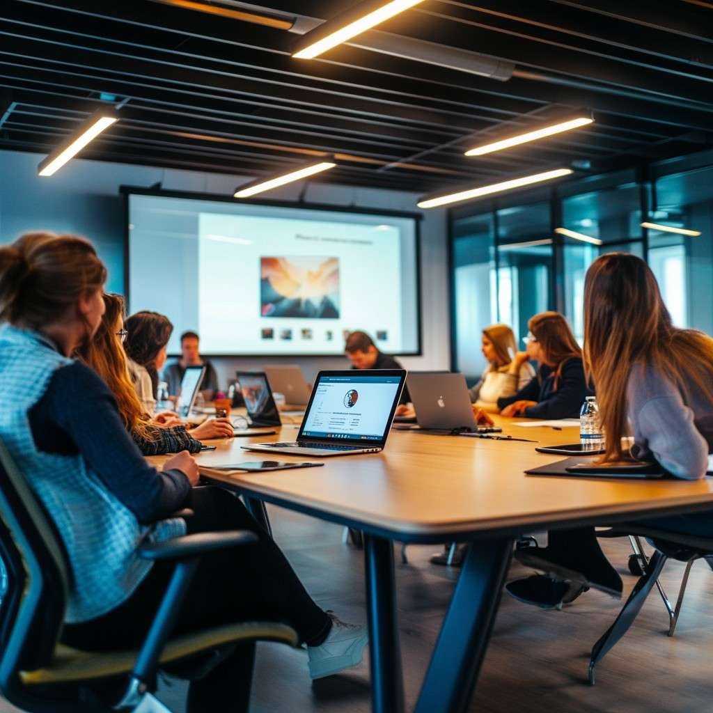 Employers attending an online seminar about diversity, equity, and inclusion.